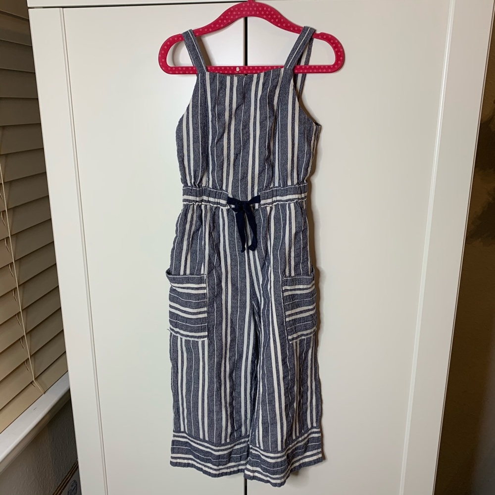 Bebe Girls Striped Tank Jumpsuit